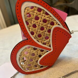 Kate spade wing it coin purse with gold chain